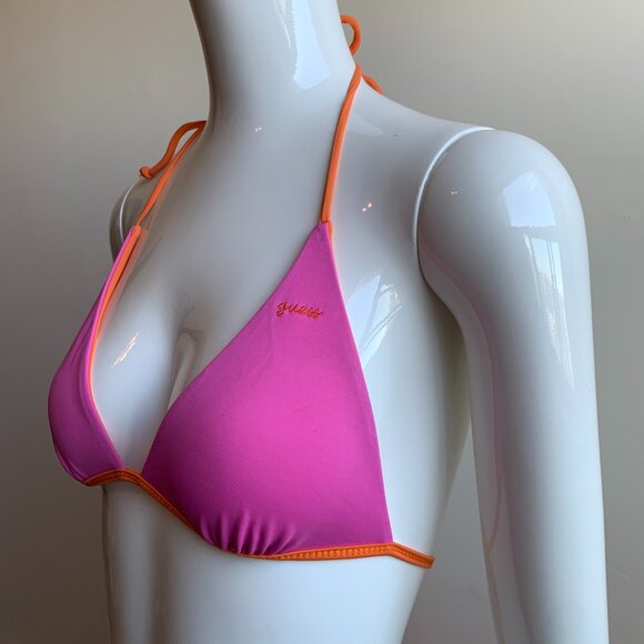 Guess pink & orange solid reversible bikini - Picture 11 of 11